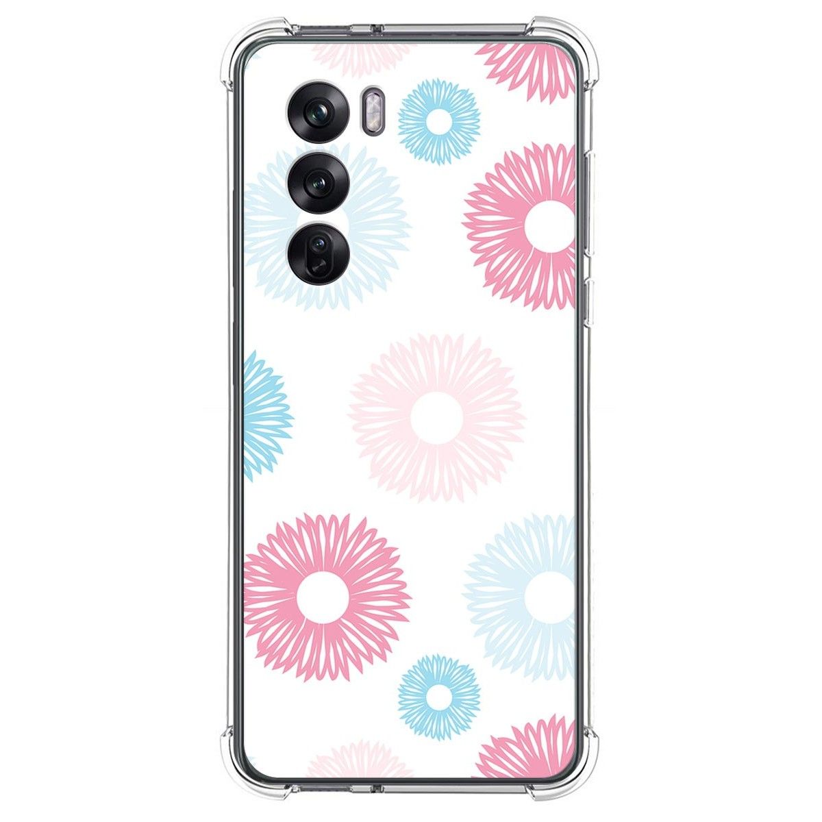 Funda Silicona Antigolpes para Oppo Reno 12 Pro 5G diseño Flores 06 Dibujos