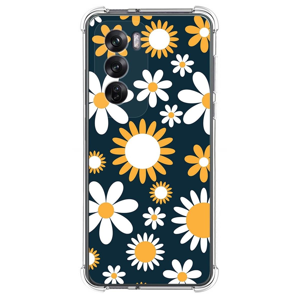 Funda Silicona Antigolpes para Oppo Reno 12 Pro 5G diseño Flores 08 Dibujos