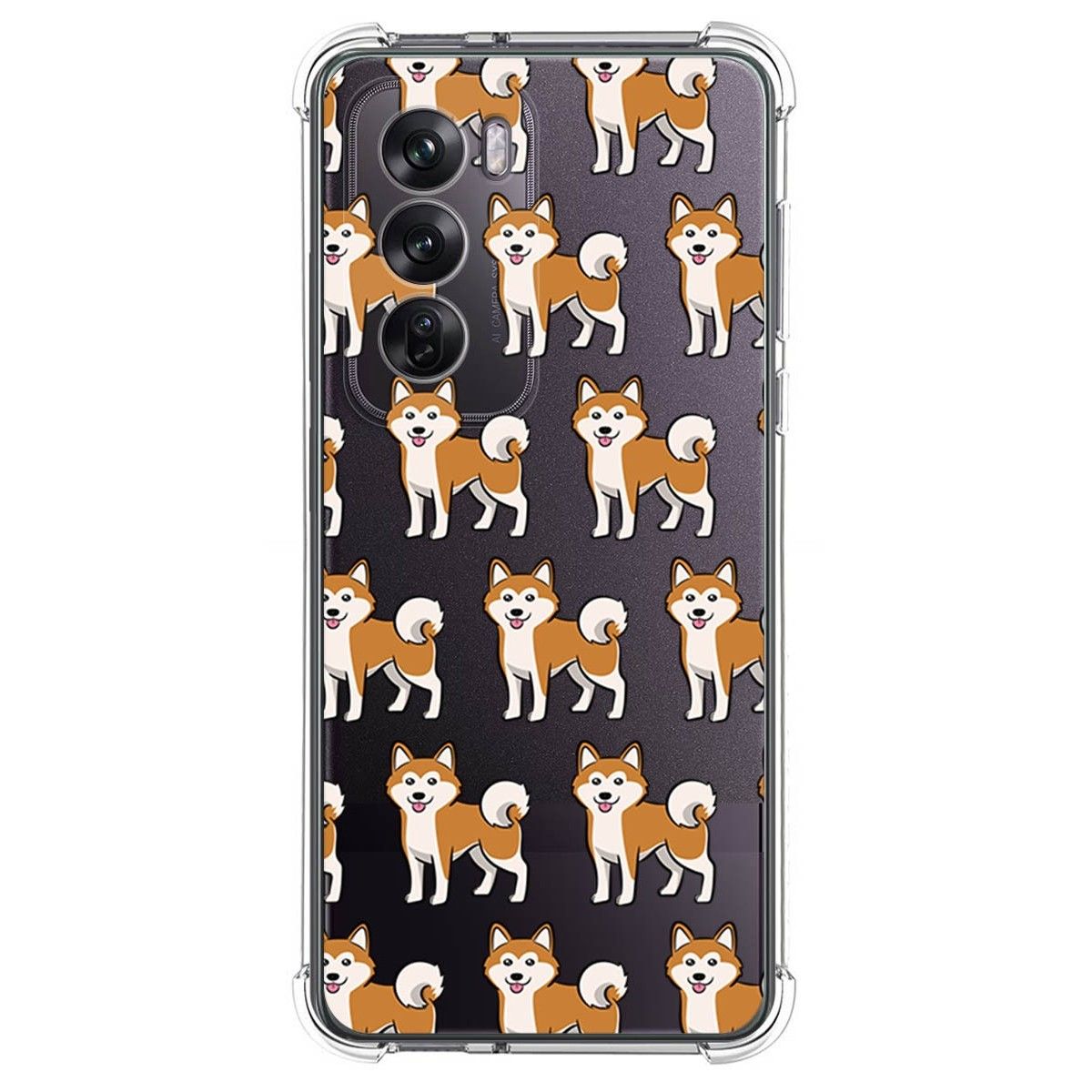 Funda Silicona Antigolpes para Oppo Reno 12 Pro 5G diseño Perros 08 Dibujos