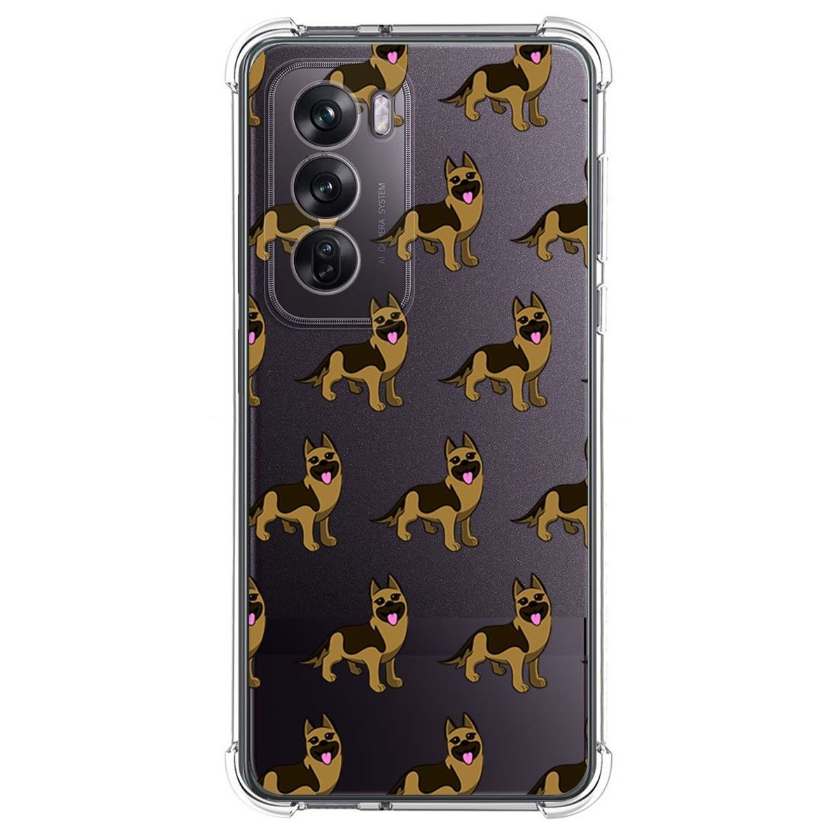 Funda Silicona Antigolpes para Oppo Reno 12 Pro 5G diseño Perros 09 Dibujos