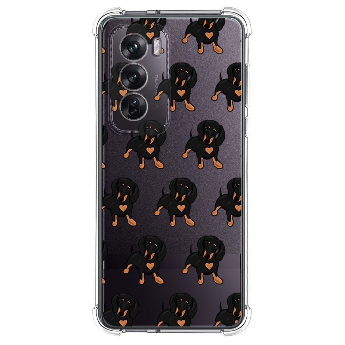 Funda Silicona Antigolpes para Oppo Reno 12 Pro 5G diseño Perros 10 Dibujos