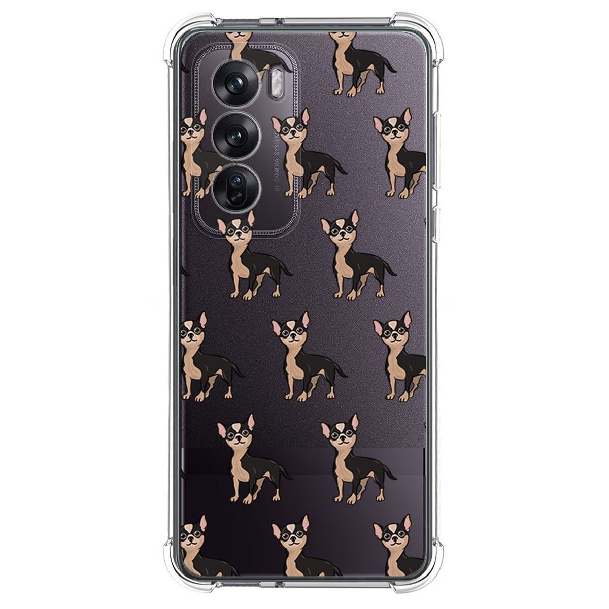 Funda Silicona Antigolpes para Oppo Reno 12 Pro 5G diseño Perros 11 Dibujos