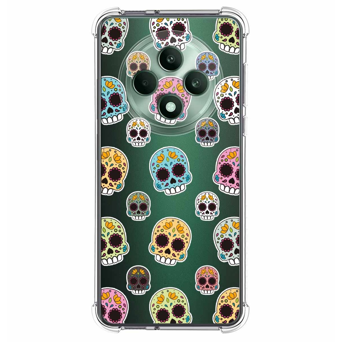 Funda Silicona Antigolpes para Oppo Reno 12F 4G / 12 F 5G diseño Catrina Dibujos