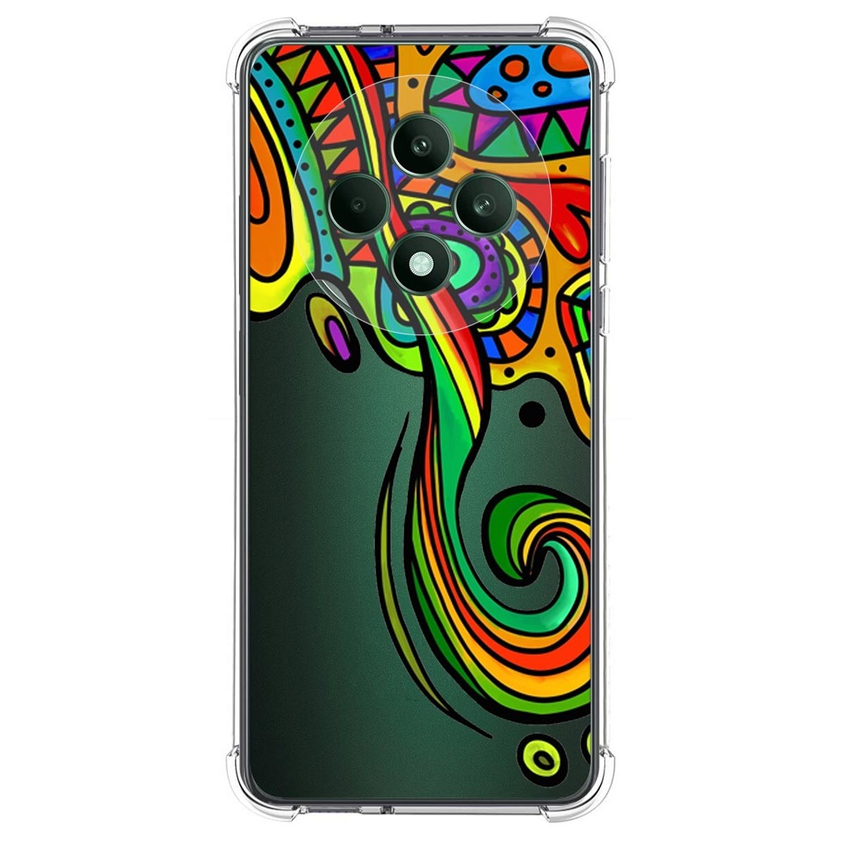 Funda Silicona Antigolpes para Oppo Reno 12F 4G / 12 F 5G diseño Colores Dibujos