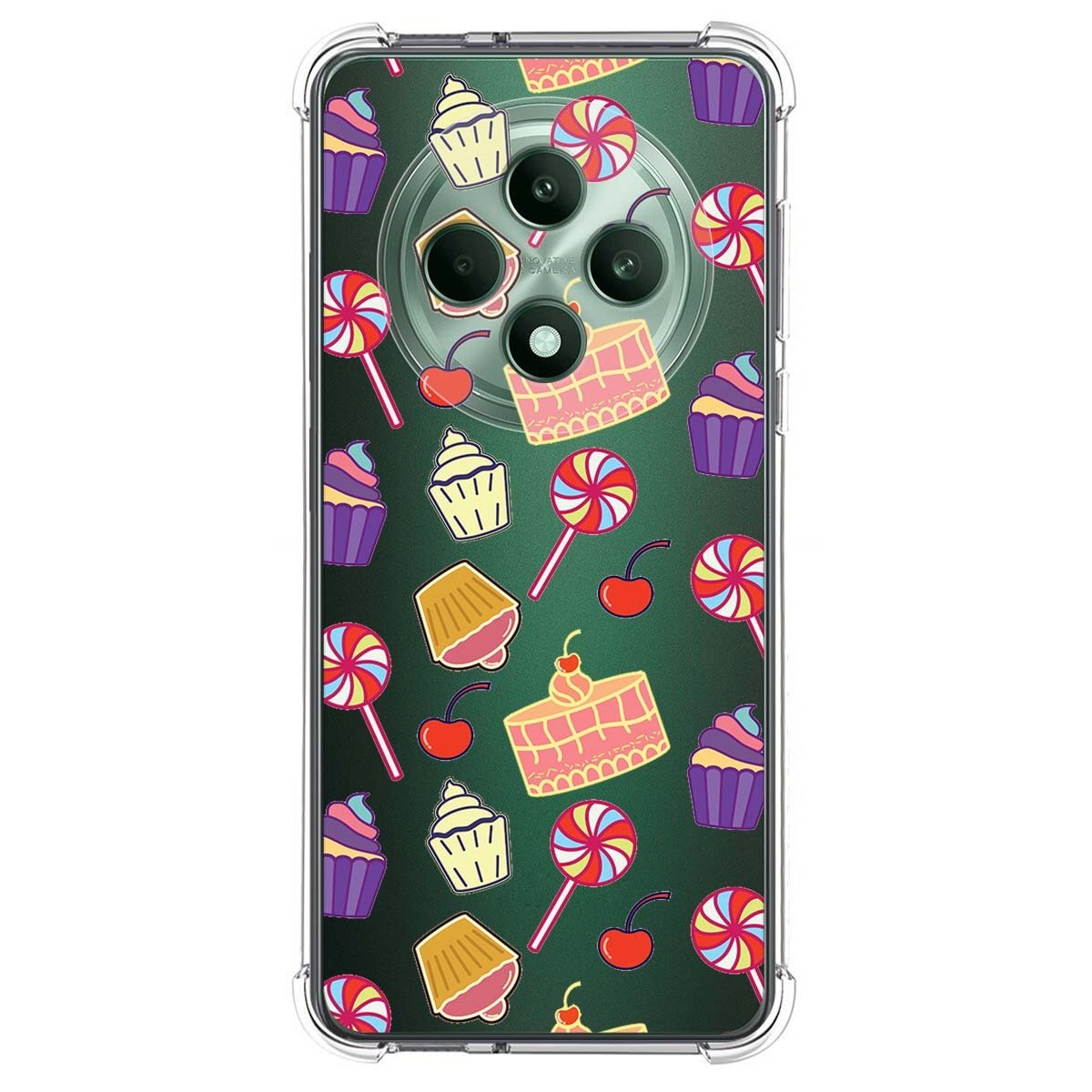 Funda Silicona Antigolpes para Oppo Reno 12F 4G / 12 F 5G diseño Dulces 01 Dibujos