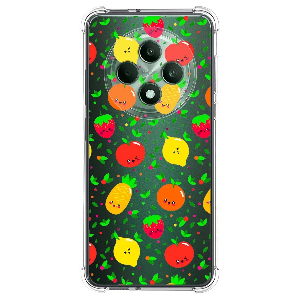 Funda Silicona Antigolpes para Oppo Reno 12F 4G / 12 F 5G diseño Frutas 01 Dibujos