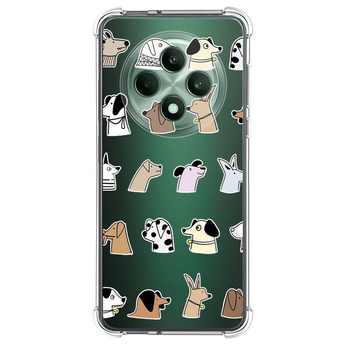 Funda Silicona Antigolpes para Oppo Reno 12F 4G / 12 F 5G diseño Perros Dibujos