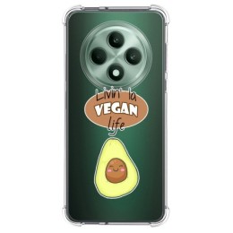 Funda Silicona Antigolpes para Oppo Reno 12F 4G / 12 F 5G diseño Vegan Life Dibujos