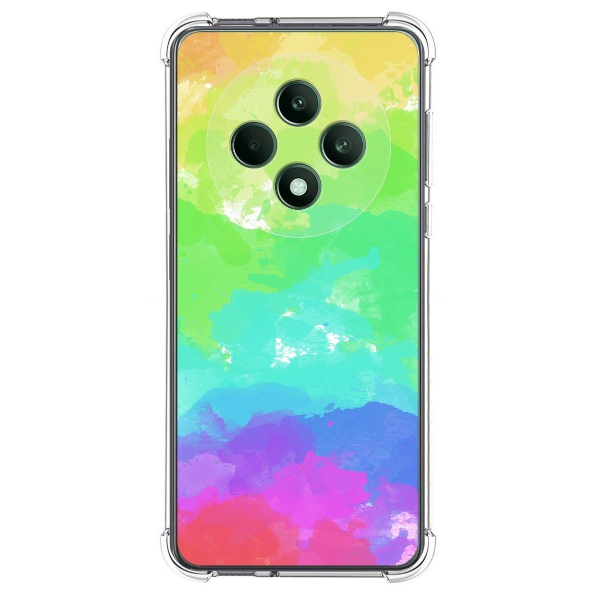 Funda Silicona Antigolpes para Oppo Reno 12F 4G / 12 F 5G diseño Acuarela 03 Dibujos