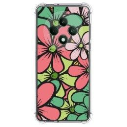 Funda Silicona Antigolpes para Oppo Reno 12F 4G / 12 F 5G diseño Flores 02 Dibujos