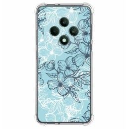 Funda Silicona Antigolpes para Oppo Reno 12F 4G / 12 F 5G diseño Flores 03 Dibujos