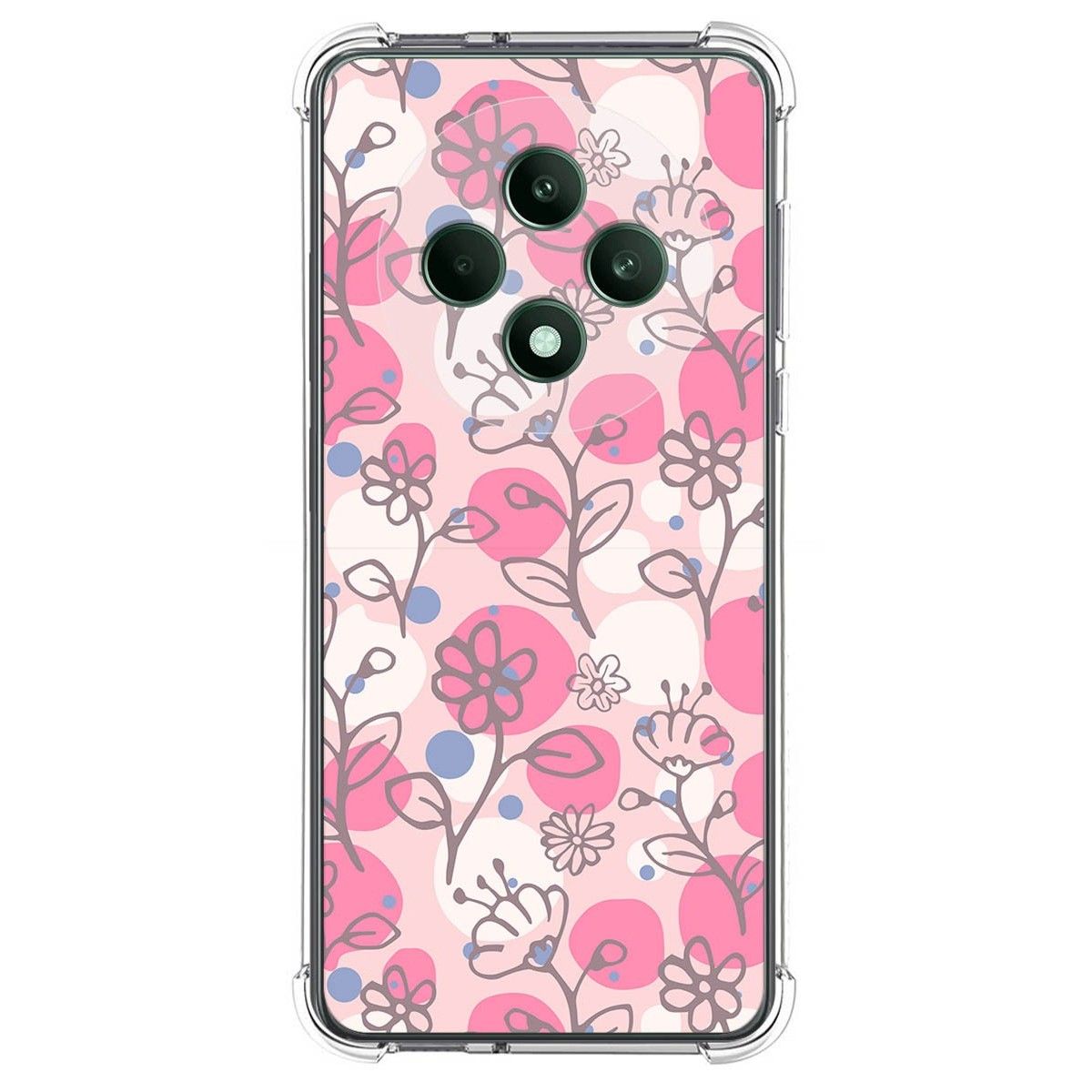 Funda Silicona Antigolpes para Oppo Reno 12F 4G / 12 F 5G diseño Flores 07 Dibujos