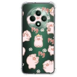 Funda Silicona Antigolpes para Oppo Reno 12FS 4G / 12 FS 5G diseño Cerdos Dibujos