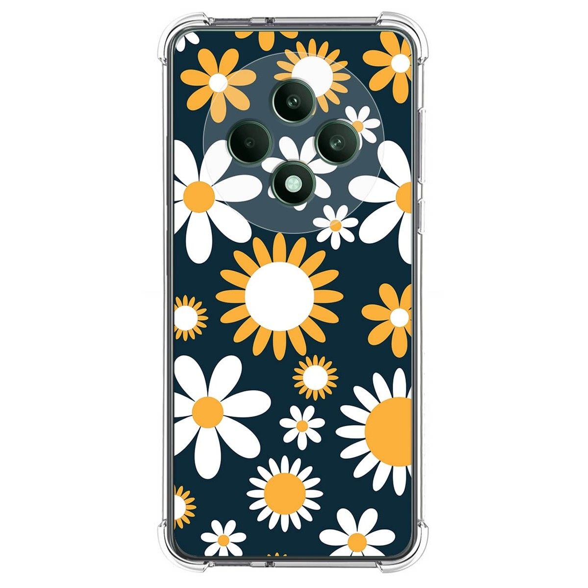 Funda Silicona Antigolpes para Oppo Reno 12FS 4G / 12 FS 5G diseño Flores 08 Dibujos