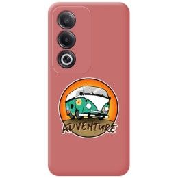 Funda Silicona Líquida Rosa para Oppo A80 5G diseño Adventure Dibujos