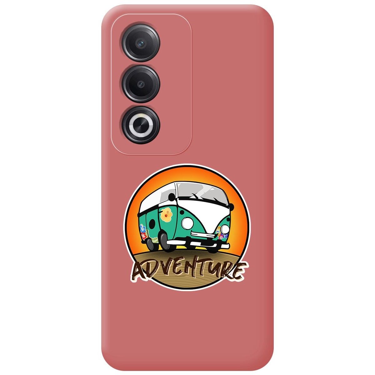 Funda Silicona Líquida Rosa para Oppo A80 5G diseño Adventure Dibujos