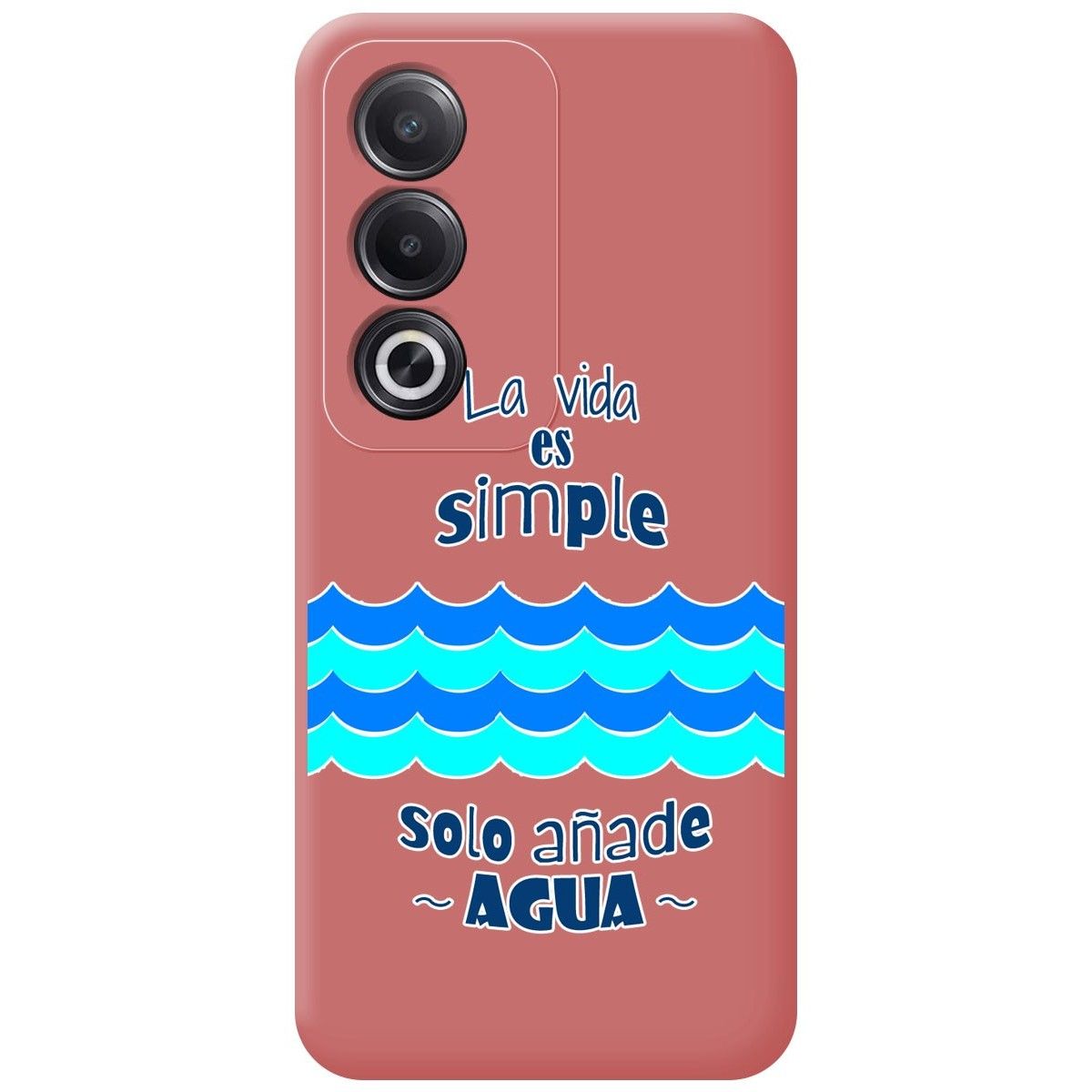 Funda Silicona Líquida Rosa para Oppo A80 5G diseño Agua Dibujos