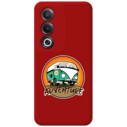 Funda Silicona Líquida Roja para Oppo A80 5G diseño Adventure Dibujos