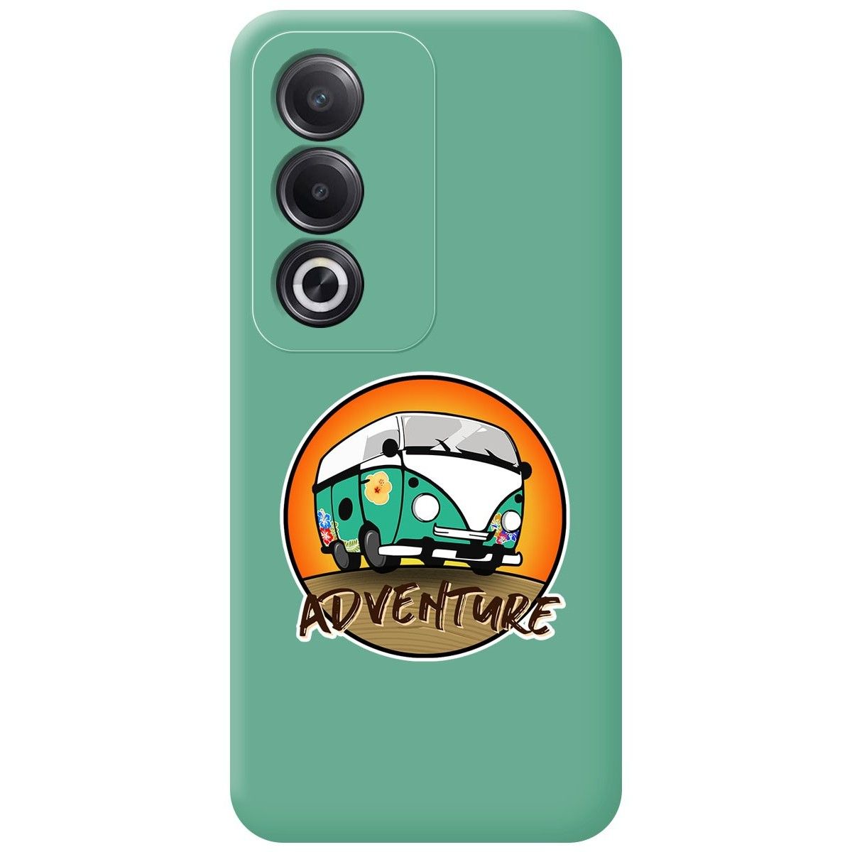 Funda Silicona Líquida Verde para Oppo A80 5G diseño Adventure Dibujos