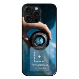 Personaliza tu Funda Silicona Gel Tpu Negra con tu Fotografia para Iphone 16 Pro Max (6.9) Dibujo Personalizada