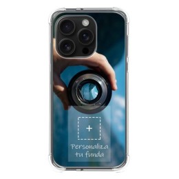 Personaliza tu Funda Silicona AntiGolpes Transparente con tu Fotografía para Iphone 16 Pro (6.3) Dibujo Personalizada