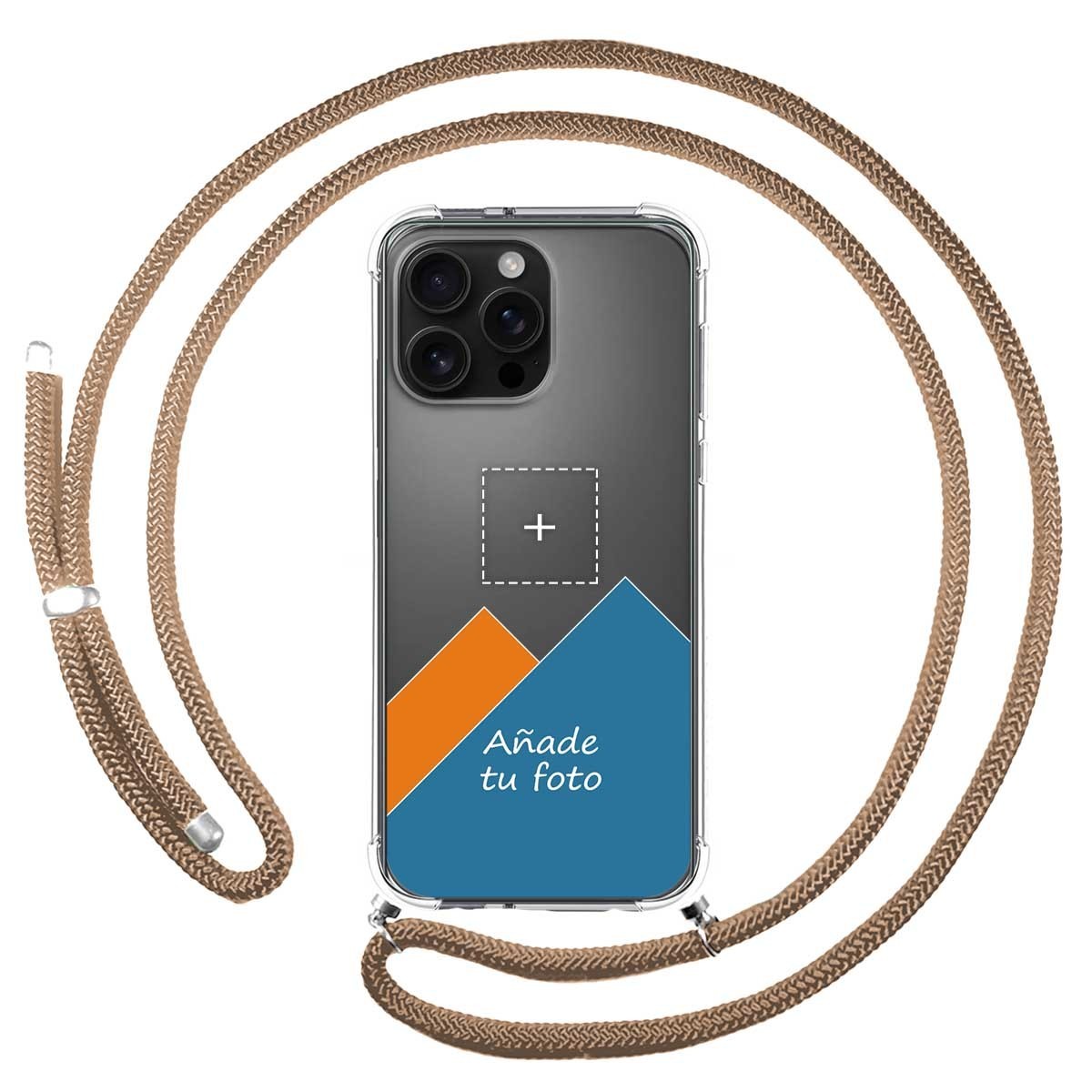 Personaliza tu Funda Colgante Transparente para Iphone 16 Pro Max (6.9) con Cordon Camel Dibujo Personalizada