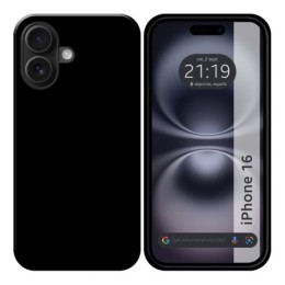 Funda Silicona Gel TPU Negra para Iphone 16 (6.1)