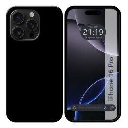 Funda Silicona Gel TPU Negra para Iphone 16 Pro (6.3)