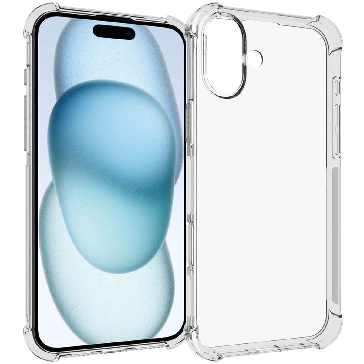 Funda Silicona Antigolpes Transparente para Iphone 16 Plus (6.7)