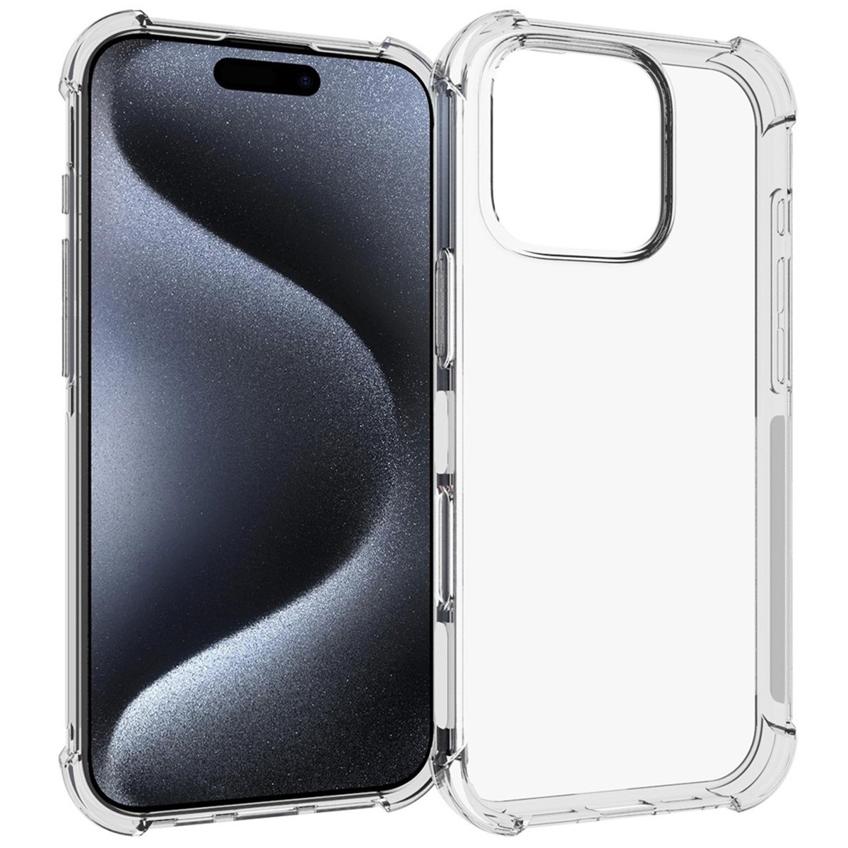 Funda Silicona Antigolpes Transparente para Iphone 16 Pro (6.3)