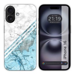 Funda Silicona para Iphone 16 (6.1) diseño Mármol 02 Dibujos