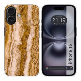 Funda Silicona para Iphone 16 (6.1) diseño Mármol 10 Dibujos