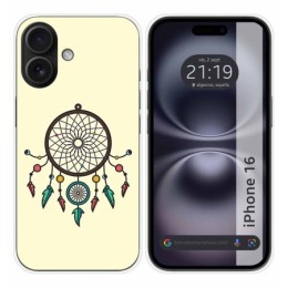 Funda Silicona para Iphone 16 (6.1) diseño Atrapasueños Dibujos