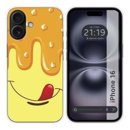 Funda Silicona para Iphone 16 (6.1) diseño Helado Vainilla Dibujos