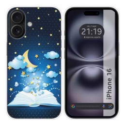 Funda Silicona para Iphone 16 (6.1) diseño Libro Cuentos Dibujos