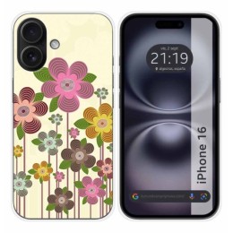 Funda Silicona para Iphone 16 (6.1) diseño Primavera En Flor Dibujos