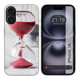 Funda Silicona para Iphone 16 (6.1) diseño Reloj Dibujos