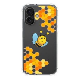 Funda Silicona Antigolpes para Iphone 16 (6.1) diseño Abeja Dibujos