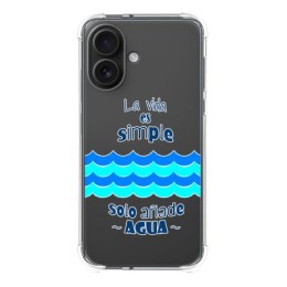 Funda Silicona Antigolpes para Iphone 16 (6.1) diseño Agua Dibujos