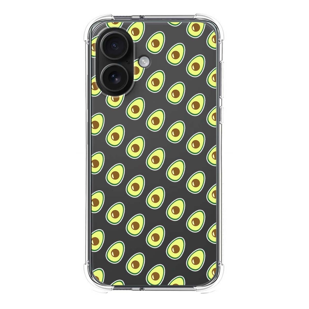 Funda Silicona Antigolpes para Iphone 16 (6.1) diseño Aguacate Dibujos