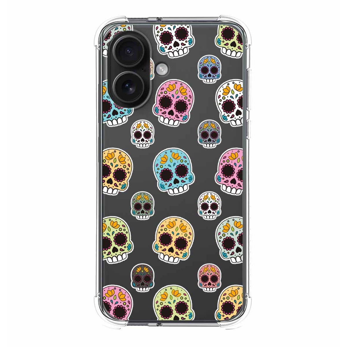 Funda Silicona Antigolpes para Iphone 16 (6.1) diseño Catrina Dibujos