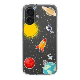 Funda Silicona Antigolpes para Iphone 16 (6.1) diseño Espacio Dibujos