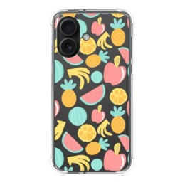 Funda Silicona Antigolpes para Iphone 16 (6.1) diseño Frutas 02 Dibujos