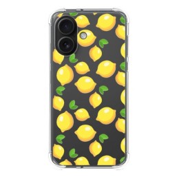 Funda Silicona Antigolpes para Iphone 16 (6.1) diseño Limones Dibujos