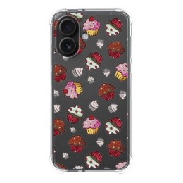 Funda Silicona Antigolpes para Iphone 16 (6.1) diseño Muffins Dibujos