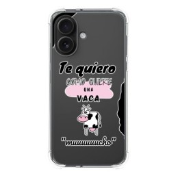 Funda Silicona Antigolpes para Iphone 16 (6.1) diseño Vaca Dibujos