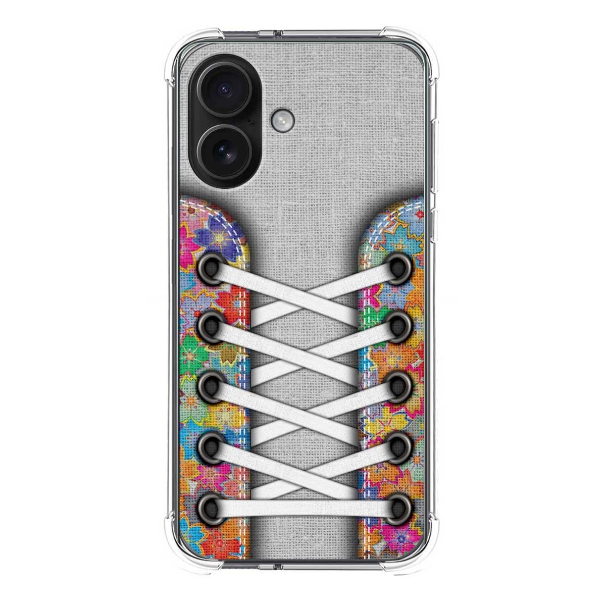 Funda Silicona Antigolpes para Iphone 16 (6.1) diseño Zapatillas 04 Dibujos