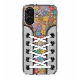 Funda Silicona Antigolpes para Iphone 16 (6.1) diseño Zapatillas 05 Dibujos