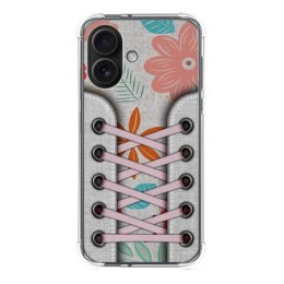 Funda Silicona Antigolpes para Iphone 16 (6.1) diseño Zapatillas 09 Dibujos