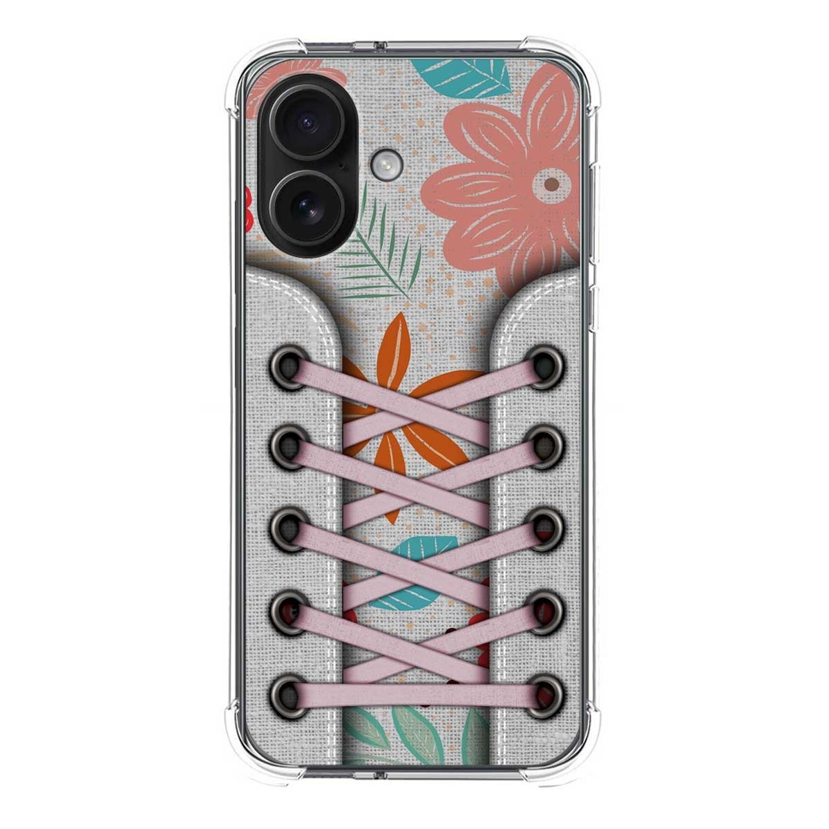 Funda Silicona Antigolpes para Iphone 16 (6.1) diseño Zapatillas 09 Dibujos